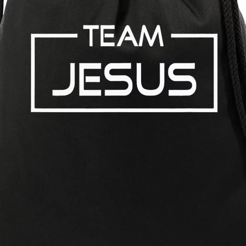 Team Jesus Religious Drawstring Bag