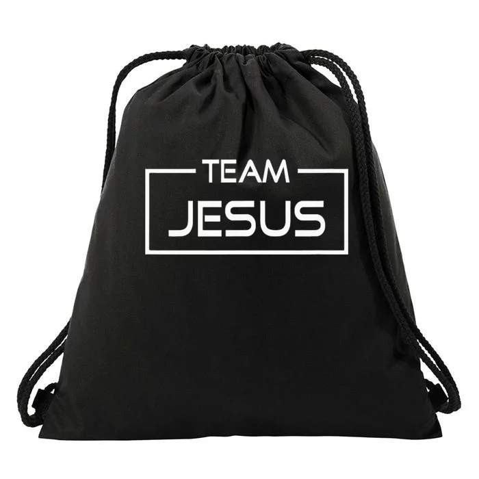 Team Jesus Religious Drawstring Bag