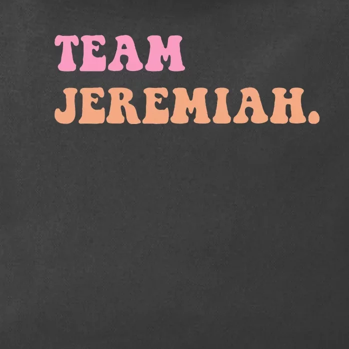 Team Jeremiah Retro Groovy Zip Tote Bag