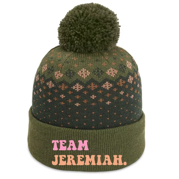 Team Jeremiah Retro Groovy The Baniff Cuffed Pom Beanie