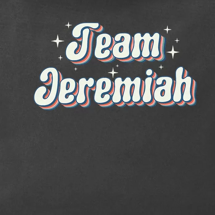 Team Jeremiah Retro Groovy Zip Tote Bag