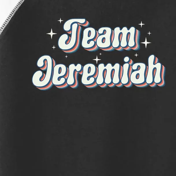 Team Jeremiah Retro Groovy Toddler Fine Jersey T-Shirt