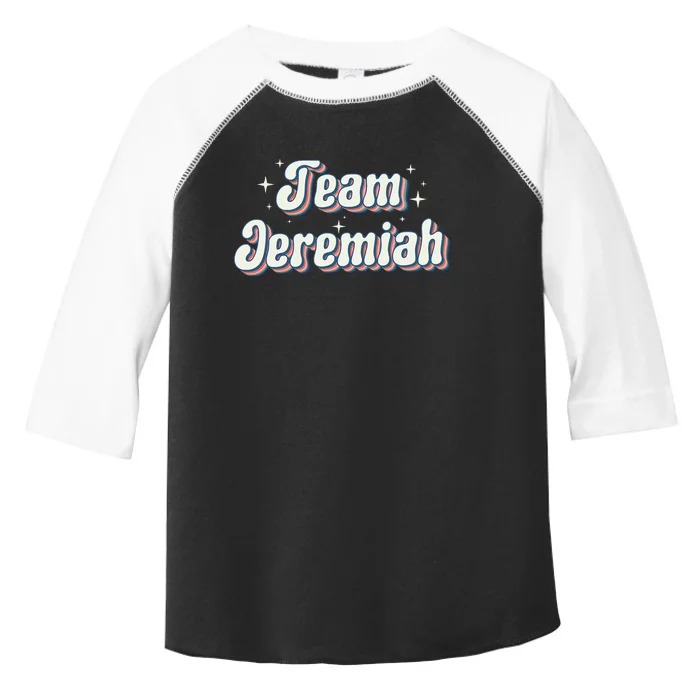 Team Jeremiah Retro Groovy Toddler Fine Jersey T-Shirt