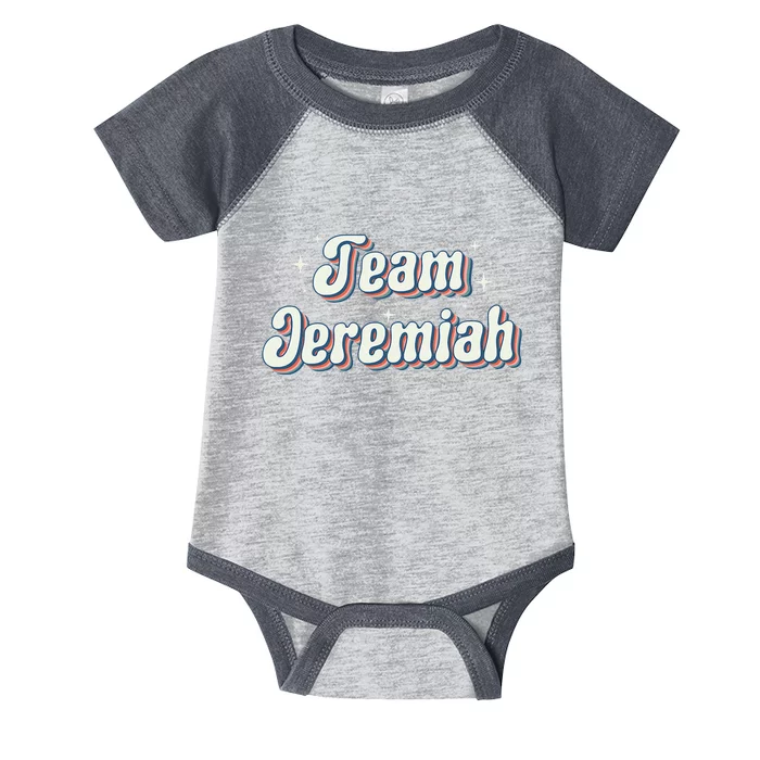 Team Jeremiah Retro Groovy Infant Baby Jersey Bodysuit