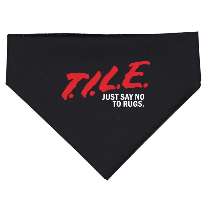 Tile Just Say No To Rugs USA-Made Doggie Bandana