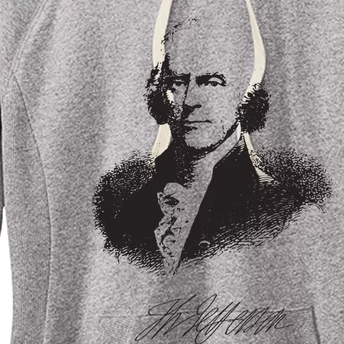 Thomas Jefferson Signature American Hero Presidential Women's Fleece Hoodie