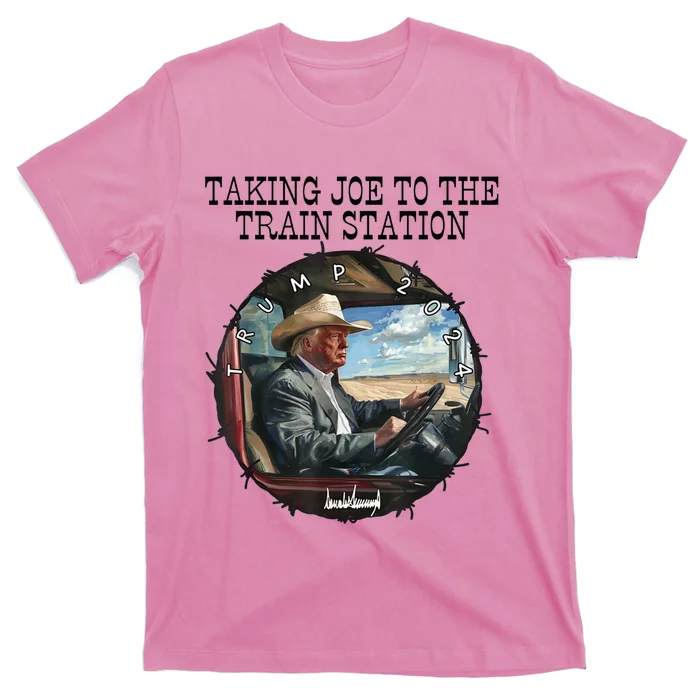 Taking Joe To The Train Station Trump 2024 T-Shirt