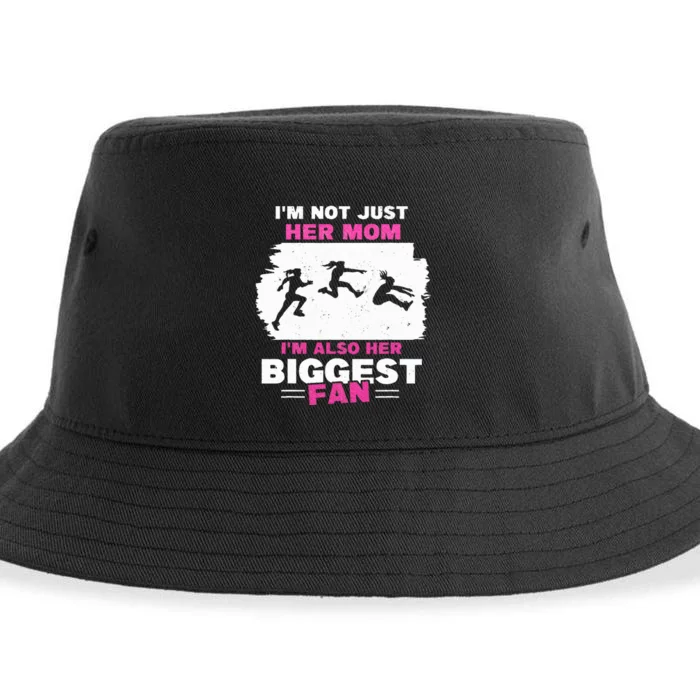 Triple Jumper Track And Field Women Mother Mom Of Long Jump Sustainable Bucket Hat