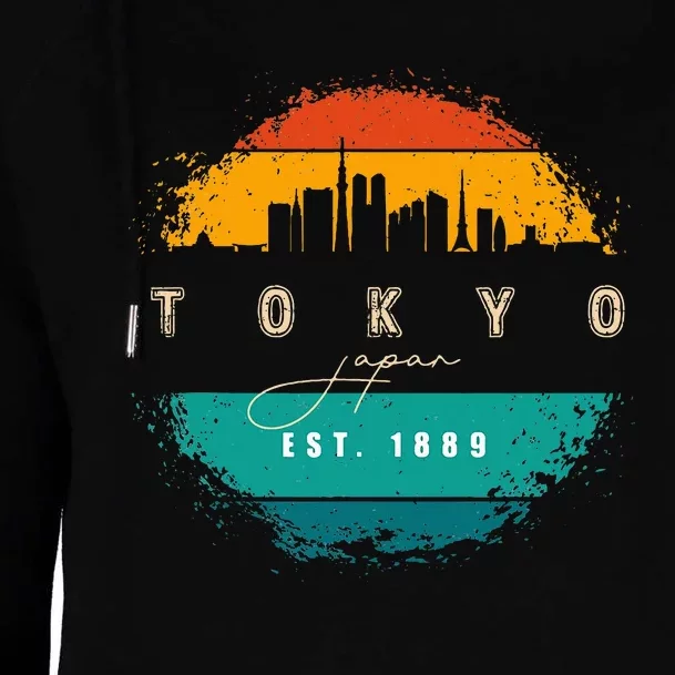 Tokyo Japan Womens Funnel Neck Pullover Hood