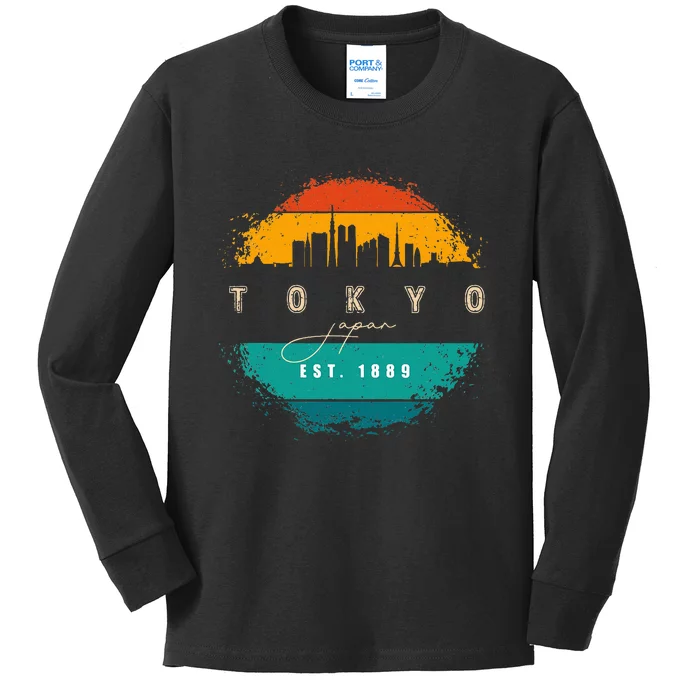 Tokyo Japan Kids Long Sleeve Shirt