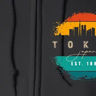 Tokyo Japan Full Zip Hoodie