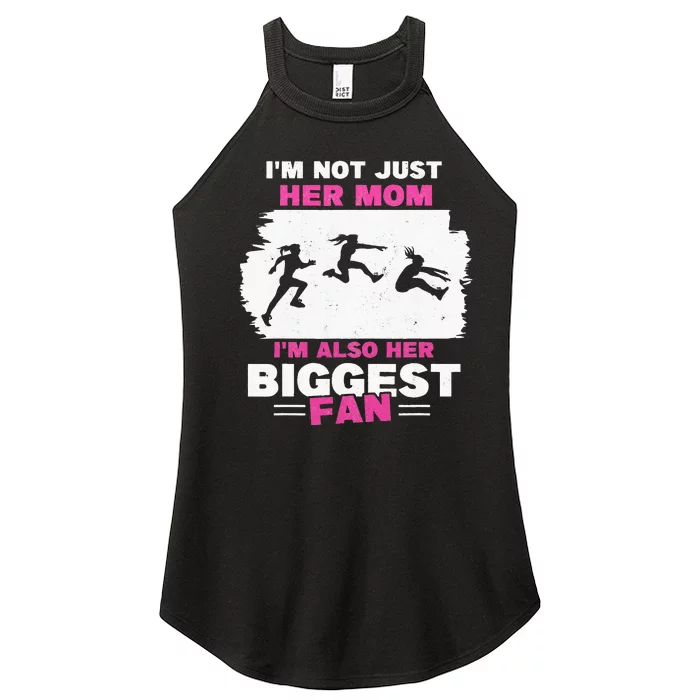 Triple Jumper Track And Field Mother Mom Of Long Jump Women’s Perfect Tri Rocker Tank