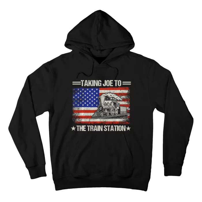 Taking Joe To The Train Station Trump 2024 Hoodie