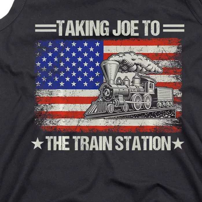 Taking Joe To The Train Station Trump 2024 Tank Top