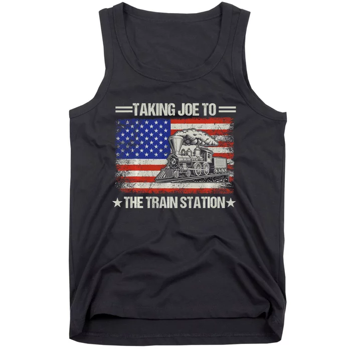 Taking Joe To The Train Station Trump 2024 Tank Top