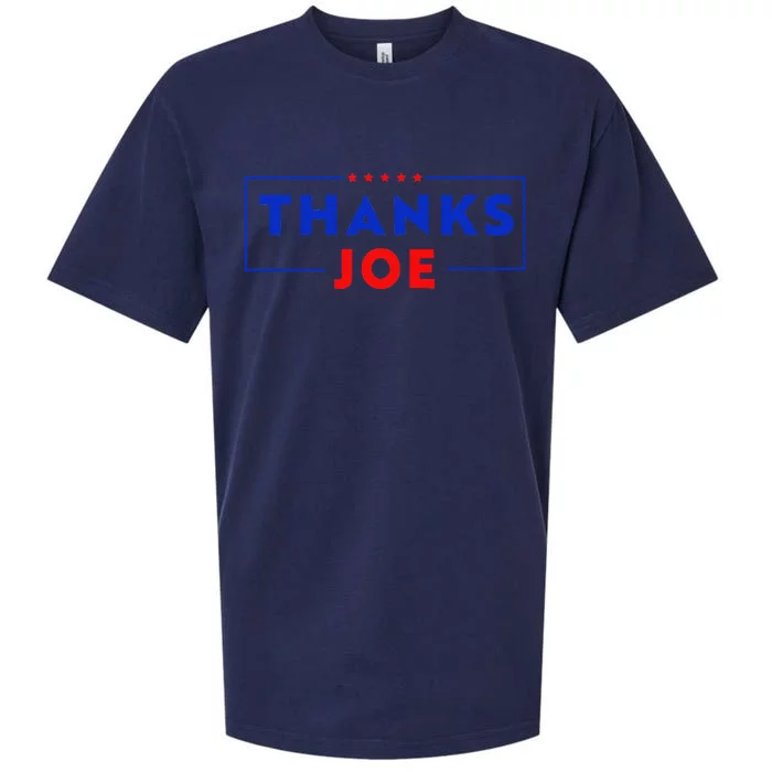 Thanks Joe Thank You Joe Biden Thank You President Sueded Cloud Jersey T-Shirt