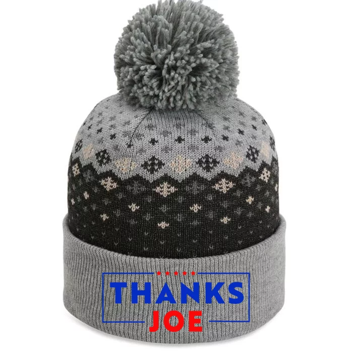 Thanks Joe Thank You Joe Biden Thank You President The Baniff Cuffed Pom Beanie