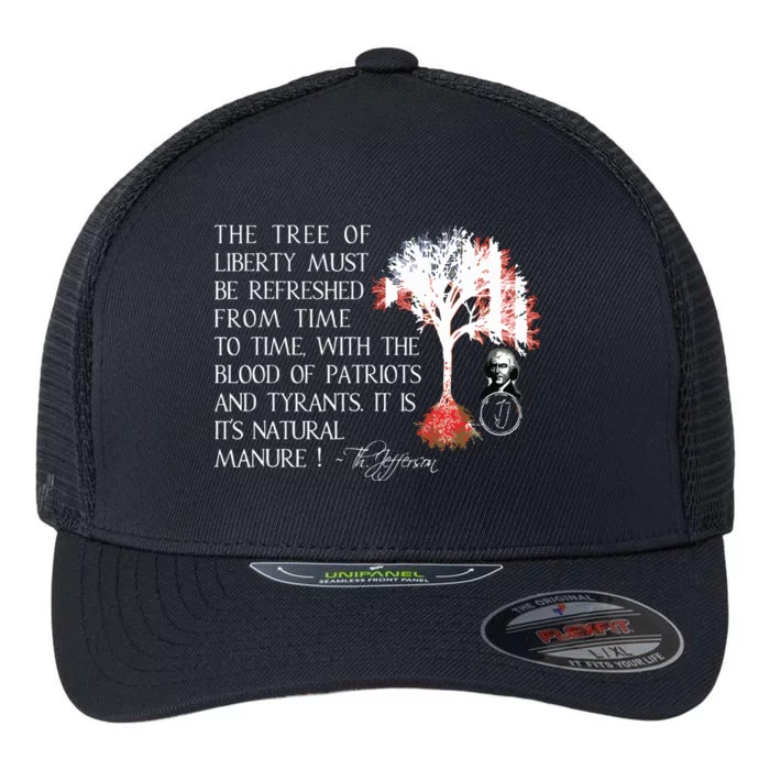 Thomas Jefferson Tree Of Liberty Flexfit Unipanel Trucker Cap