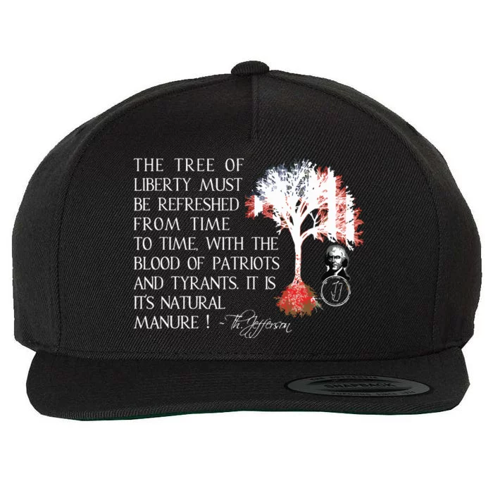 Thomas Jefferson Tree Of Liberty Wool Snapback Cap