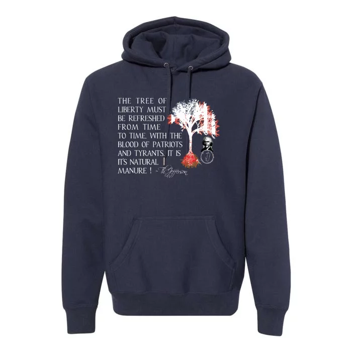 Thomas Jefferson Tree Of Liberty Premium Hoodie