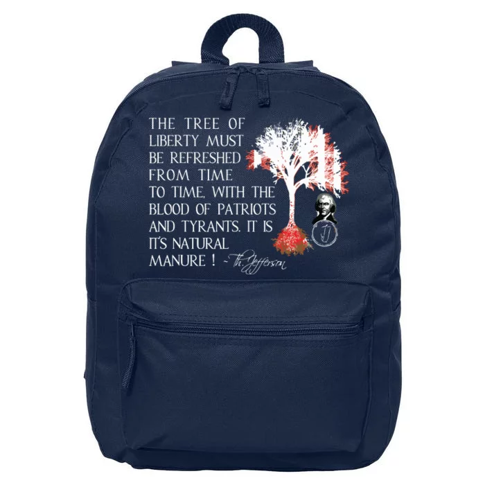 Thomas Jefferson Tree Of Liberty 16 in Basic Backpack