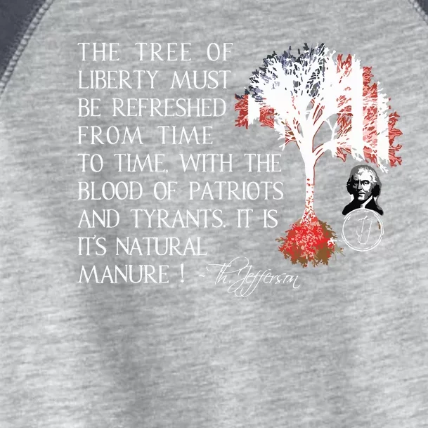 Thomas Jefferson Tree Of Liberty Toddler Fine Jersey T-Shirt