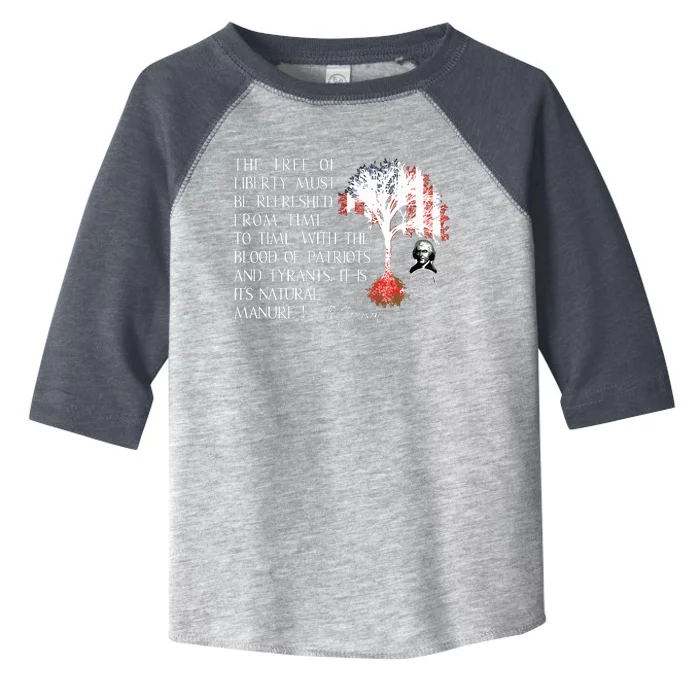 Thomas Jefferson Tree Of Liberty Toddler Fine Jersey T-Shirt