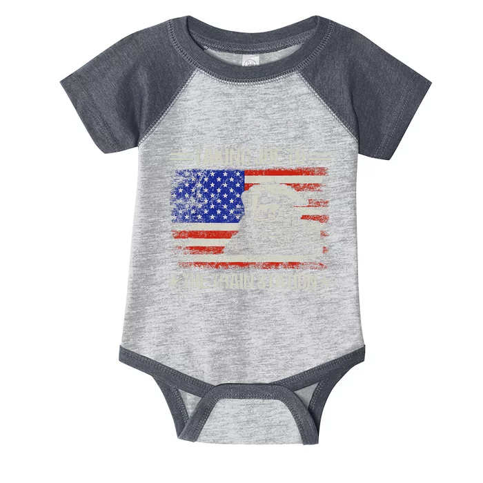 Taking Joe To The Train Station Trump 2024 Infant Baby Jersey Bodysuit