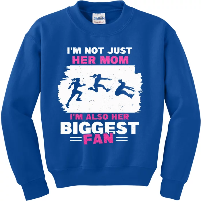 Triple Jumper Track And Field Mother Kids Sweatshirt