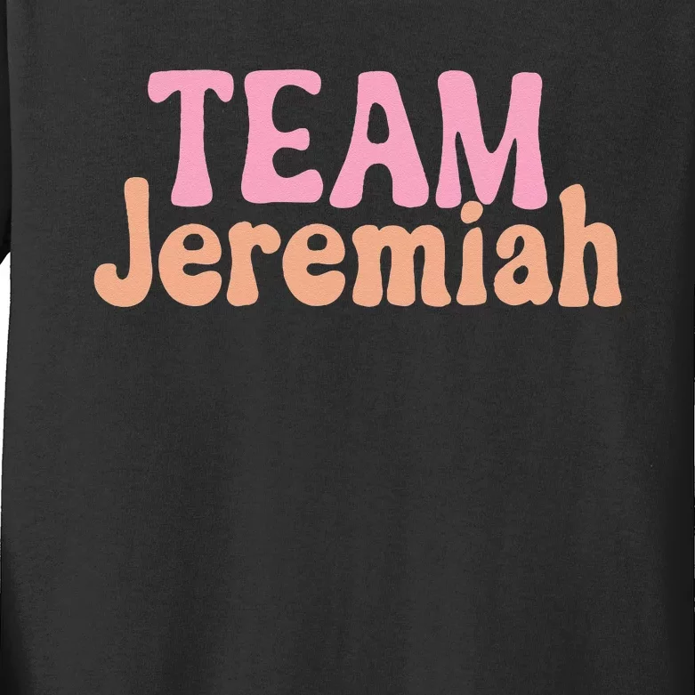 Team Jeremiah Kids Long Sleeve Shirt