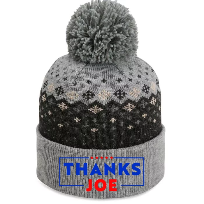 Thanks Joe Thank You Joe Biden The Baniff Cuffed Pom Beanie