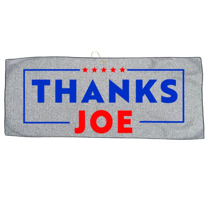 Thanks Joe Thank You Joe Biden Large Microfiber Waffle Golf Towel