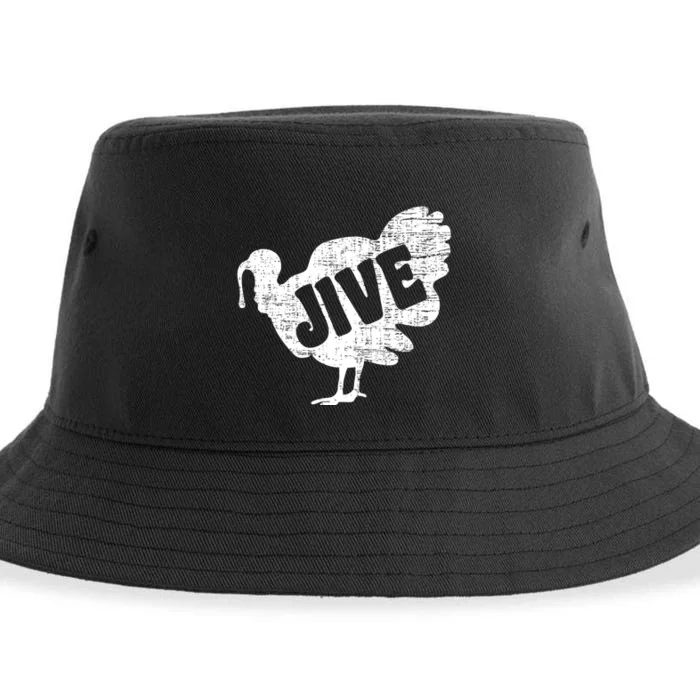 Thanksgiving Jive Turkey Sustainable Bucket Hat