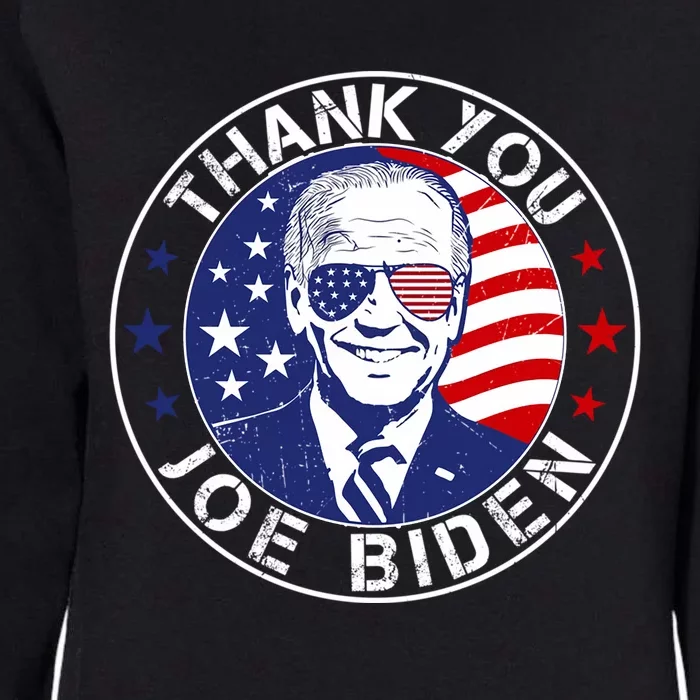 Thanks Joe Usa Flag President Womens California Wash Sweatshirt