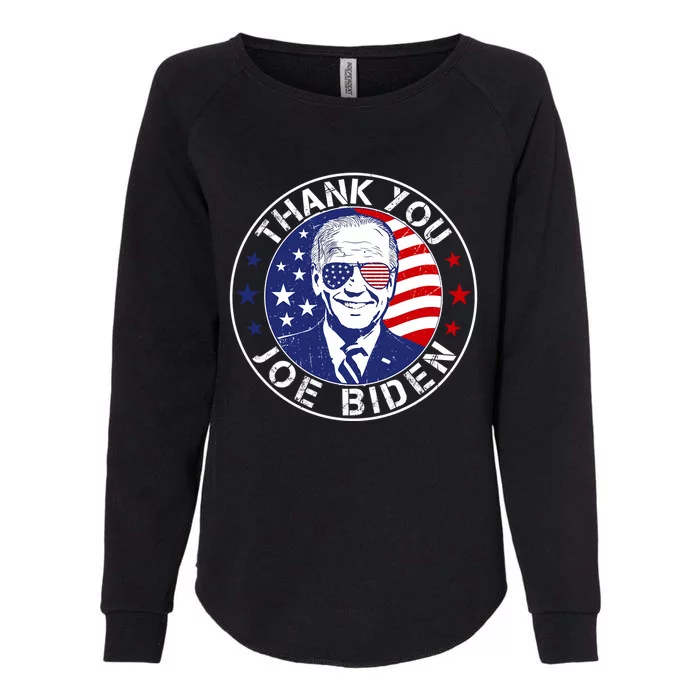 Thanks Joe Usa Flag President Womens California Wash Sweatshirt