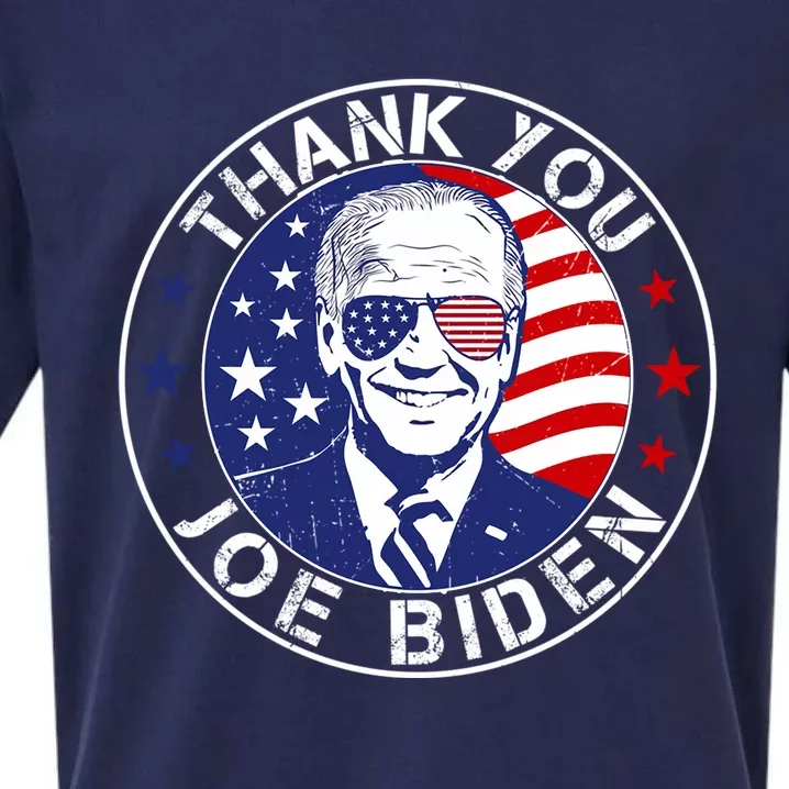 Thanks Joe Usa Flag President Sueded Cloud Jersey T-Shirt