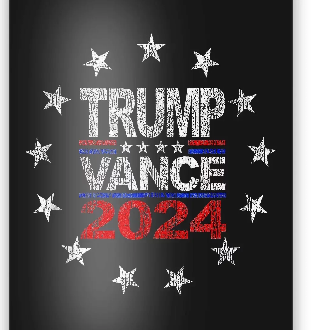 Trump J.D. Vance 2024 Us Flag Election President 2024 Poster