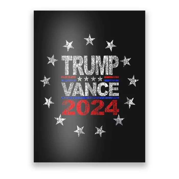 Trump J.D. Vance 2024 Us Flag Election President 2024 Poster