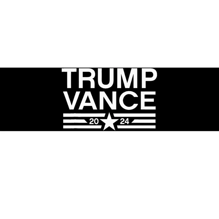 Trump Jd Vance 2024 Retro Stripe Bold Trump Vance Bumper Sticker