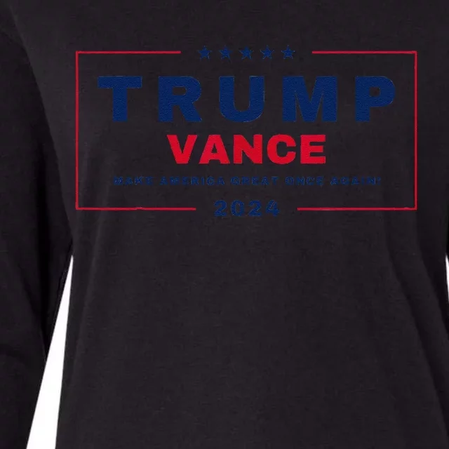 Trump Jd Vance Vp Make America Great Once Again! Maga 2024 Gift Womens Cotton Relaxed Long Sleeve T-Shirt