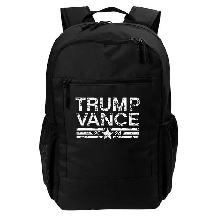 Trump Jd Vance 2024 Bold Retro Stripe Star Trump Vance 2024 Daily Commute Backpack