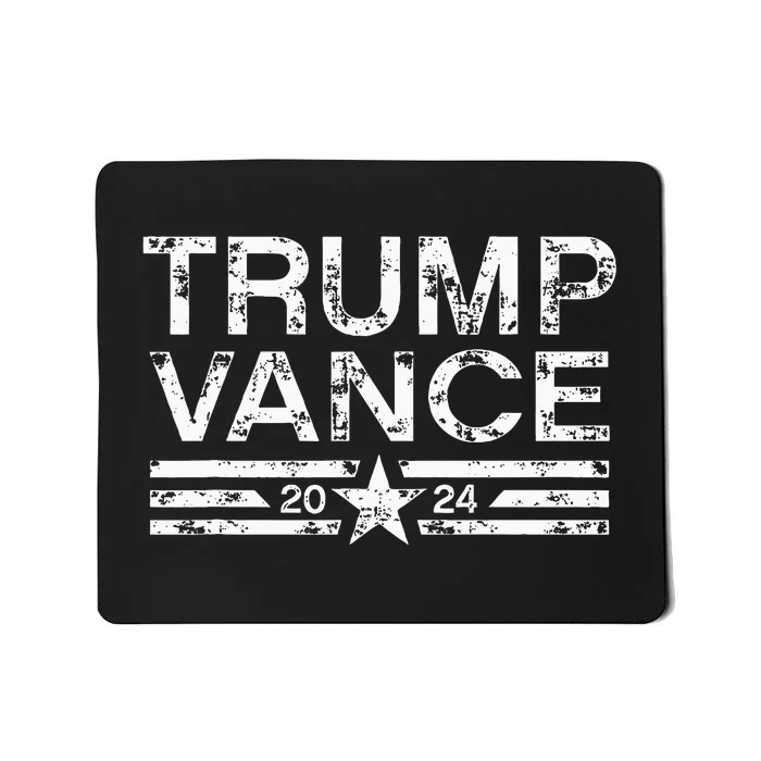 Trump Jd Vance 2024 Bold Retro Stripe Star Trump Vance 2024 Mousepad