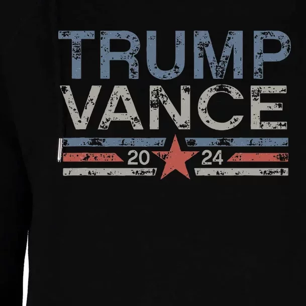 Trump Jd Vance 2024 Retro Stripe Trump Vance Womens Funnel Neck Pullover Hood