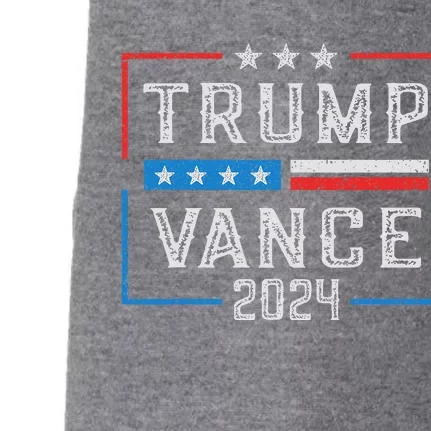 Trump Jd Vance 2024 Stripe And Star Doggie 3-End Fleece Hoodie