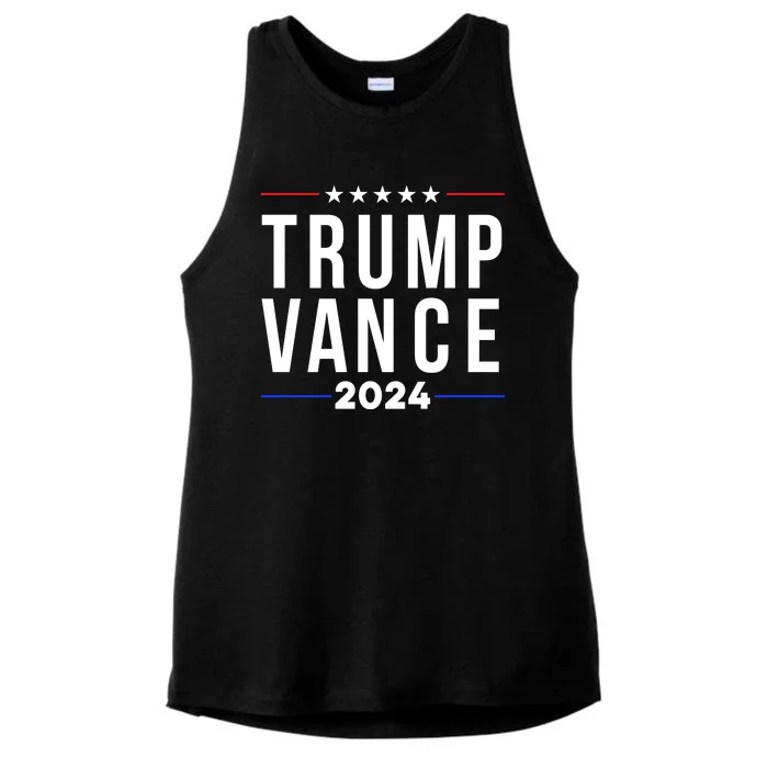 Trump Jd Vance 2024 Ladies Tri-Blend Wicking Tank