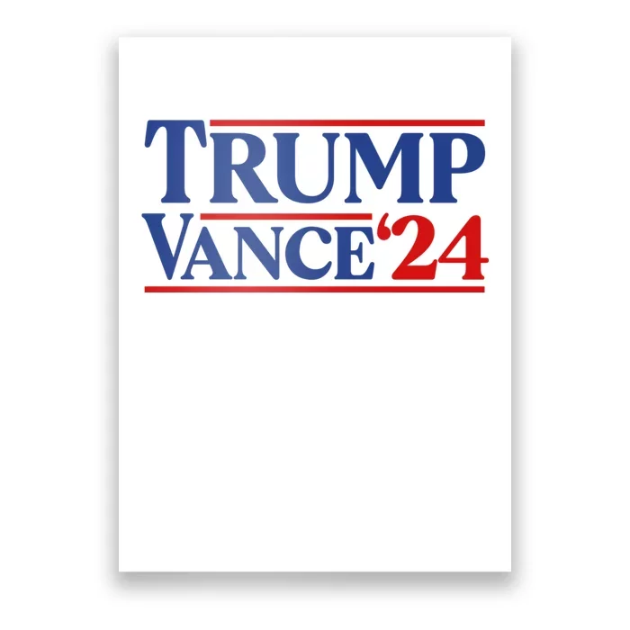 Trump J.D. Vance 2024 Trump Vance 2024 Retro Stripe Trump Jd Vance Poster