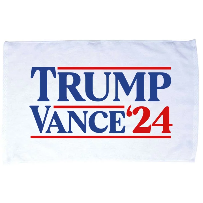 Trump J.D. Vance 2024 Trump Vance 2024 Retro Stripe Trump Jd Vance Microfiber Hand Towel