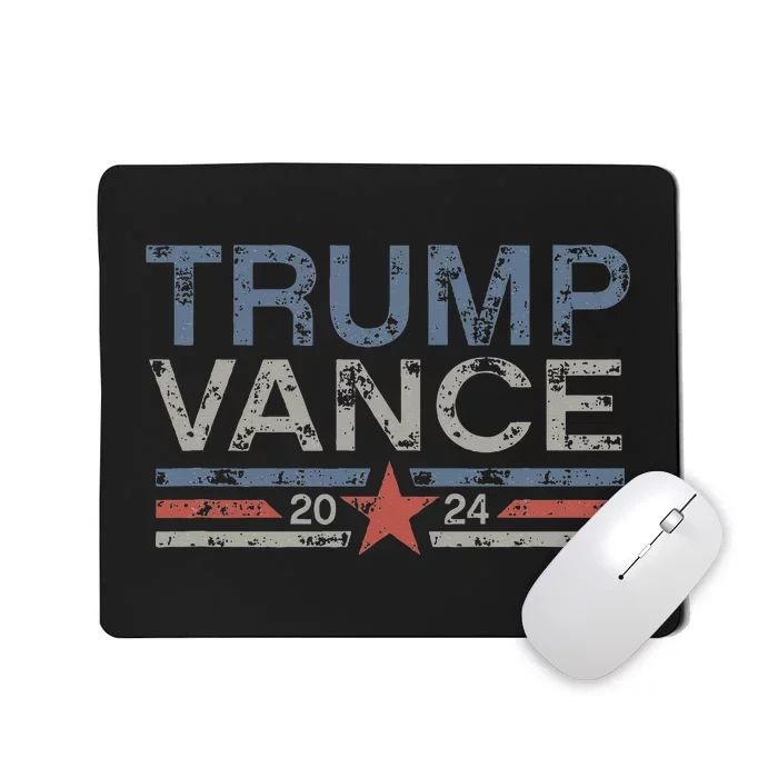 Trump Jd Vance 2024 Retro Stripe And Star Mousepad