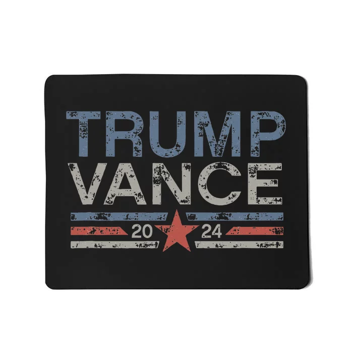 Trump Jd Vance 2024 Retro Stripe And Star Mousepad