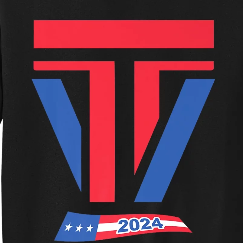 Trump J.D. Vance 2024 Trump Vance 2024 Retro Stripe Trump Jd Vance Sweatshirt